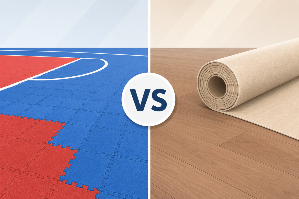 PP Interlocking Tiles vs PVC Flooring